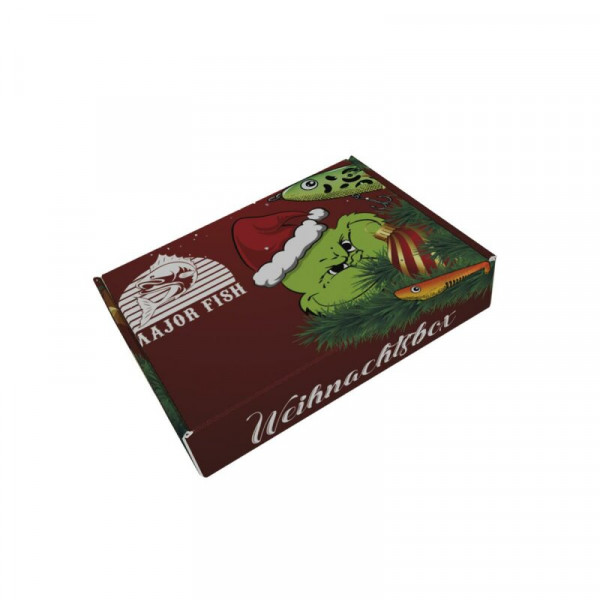 Weihnachtsbox - Perfekte Geschenk für Angler Adventsgeschenk inkl. Custom Köder - Box by Major Fish