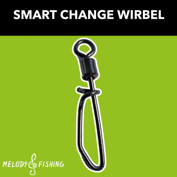 Smart Change Wirbel Snap Swivels für Vorfächer - Size 1 - 50 kg - 8 Stück (Norwegen)